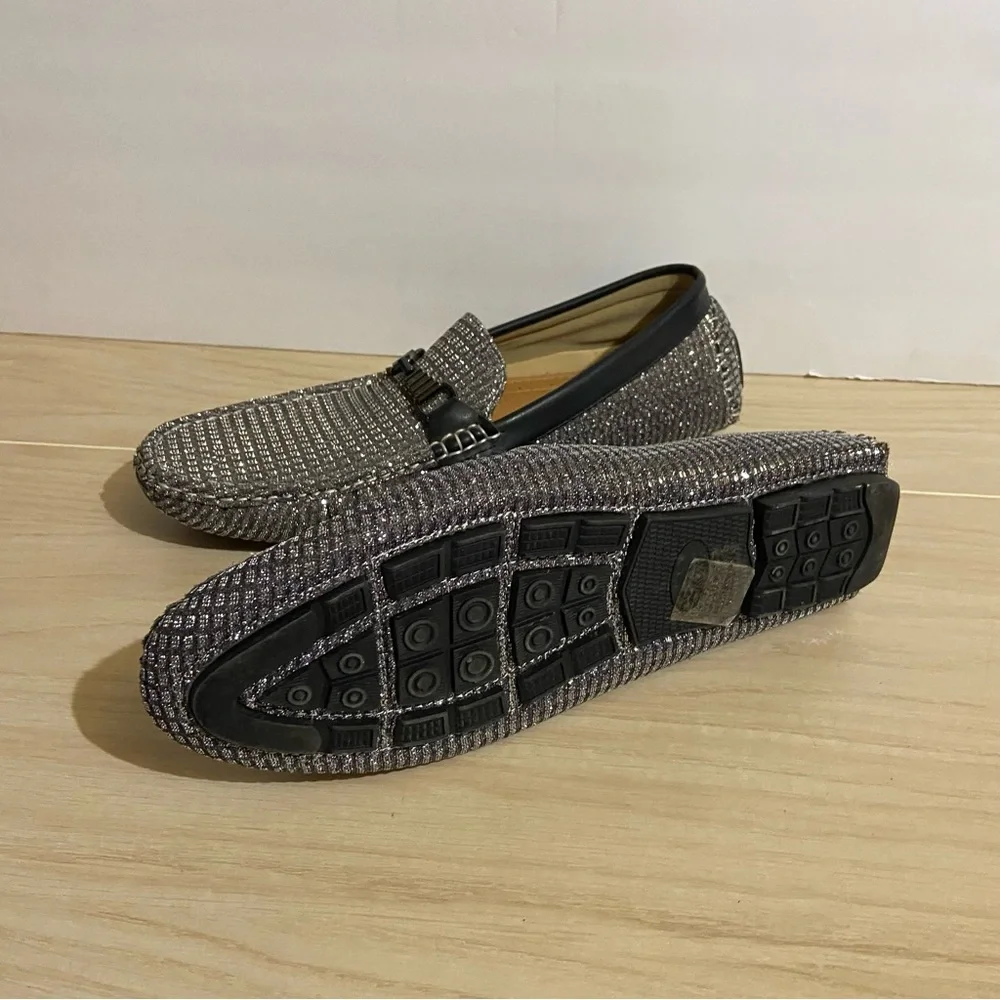 Royal Shoes Moccasin Driving Shoe Sparkling Slip On Glittery Formal Sz 11 Moc-64